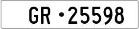 Truck License Plate